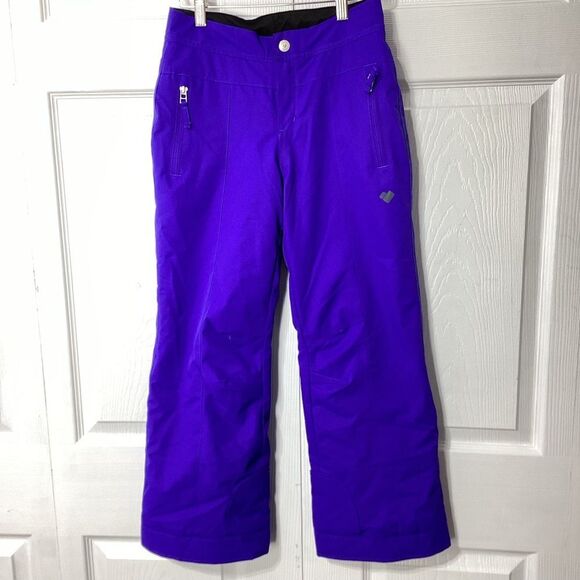 Obermeyer Ski Pants Purple Size Teen M 10-12 Cinch Waist - Picture 3 of 15